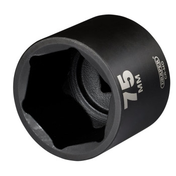 Draper 425D-MM Draper HI-TORQ® Deep Impact Socket, 1 inch  Sq. Dr., 75mm - Code: 08516 - Pack Qty 1