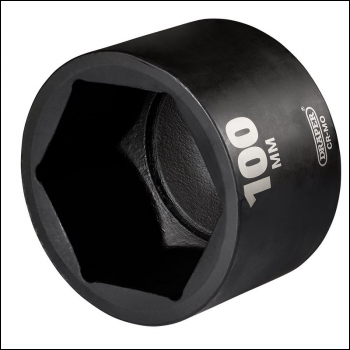 Draper 425D-MM Draper HI-TORQ® Deep Impact Socket, 1 inch  Sq. Dr., 100mm - Code: 08529 - Pack Qty 1