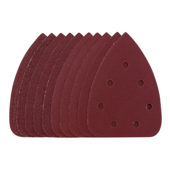 Draper SSD6 Detail Sanding Sheets with Hook and Loop, 140mm, Assorted Grit, SSD6 (Pack of 10) - Code: 08626 - Pack Qty 1