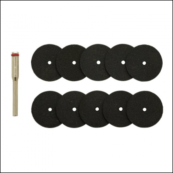 Draper AD20EG-3 Cutting Wheels and Holder for D20 Engraver/Grinder (10 Piece) - Code: 08957 - Pack Qty 1