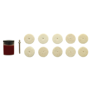 Draper AD20EG-4 Polishing Wheels Set for D20 Engraver/Grinder (12 Piece) - Code: 08958 - Pack Qty 1