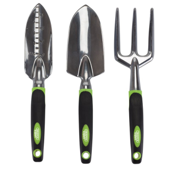 Draper AGCT/SET Draper Expert Aluminium Hand Fork and Trowel Set (3 Piece) - Code: 08992 - Pack Qty 1