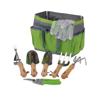Draper HGTS/8 Stainless Steel Garden Tool Set with Storage Bag (8 Piece) - Code: 08997 - Pack Qty 1