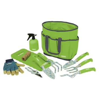 Draper GTS/11 Garden Tool Set with Floral Pattern (11 Piece) - Code: 08999 - Pack Qty 1