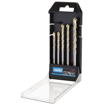 Draper DBMCS1 Multi Construction TCT Drill Bit Set (5 Piece) - Code: 09101 - Pack Qty 1