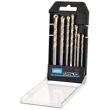 Draper DBMCS2 Multi Construction TCT Drill Bit Set (7 Piece) - Code: 09102 - Pack Qty 1