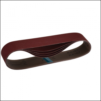 Draper SB50686 Cloth Sanding Belt, 50 x 686mm, 180 Grit (Pack of 5) - Code: 09219 - Pack Qty 1