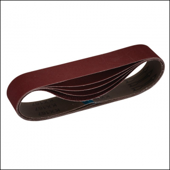 Draper SB50686 Cloth Sanding Belt, 50 x 686mm, Assorted Grit (Pack of 5) - Code: 09220 - Pack Qty 1