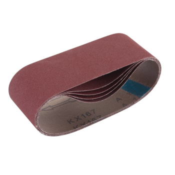 Draper SB75457 Cloth Sanding Belt, 75 x 457mm, 180 Grit (Pack of 5) - Code: 09236 - Pack Qty 1