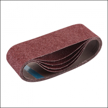 Draper SB75533 Cloth Sanding Belt, 75 x 533mm, 40 Grit (Pack of 5) - Code: 09238 - Pack Qty 1