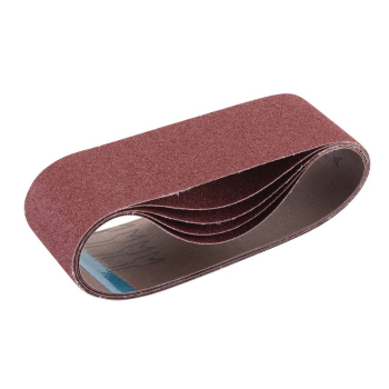 Draper SB75533 Cloth Sanding Belt, 75 x 533mm, 80 Grit (Pack of 5) - Code: 09239 - Pack Qty 1