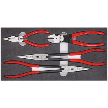 Draper 00 20 01 V16 KNIPEX 00 20 01 V16 Set Of Pliers In a Foam Tray, 4 Parts - Code: 09240 - Pack Qty 1
