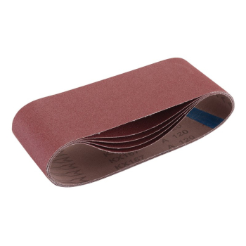 Draper SB100610 Cloth Sanding Belt, 100 x 610mm, 120 Grit (Pack of 5) - Code: 09256 - Pack Qty 1
