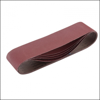Draper SB100915 Cloth Sanding Belt, 100 x 915mm, Assorted Grit (Pack of 5) - Code: 09273 - Pack Qty 1