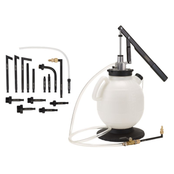 Draper TEF-7.5 Transmission and Engine Oil Filling System, 7.5L (16 Piece) - Code: 09441 - Pack Qty 1
