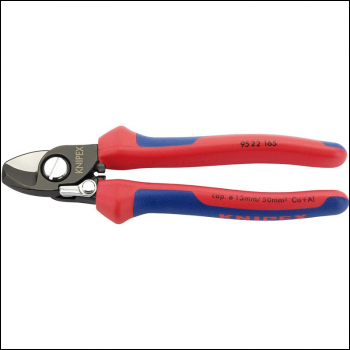 Draper 95 22 165 Knipex Copper or Aluminium Only Cable Shear with Sprung Heavy Duty Handles, 165mm - Code: 09448 - Pack Qty 1