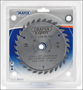 Draper CSB140P Expert TCT Saw Blade 140X20mmx30T - Code: 09462 - Pack Qty 1