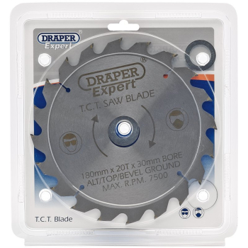 Draper CSB180P Expert TCT Saw Blade, 180 x 30mm, 20T - Discontinued - Code: 09467 - Pack Qty 1