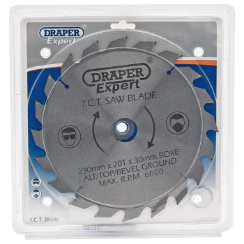 Draper CSB230P Expert TCT Saw Blade 230X30mmx20T - Code: 09479 - Pack Qty 1