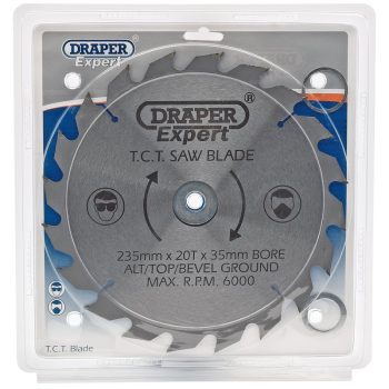 Draper CSB235P Expert TCT Saw Blade, 235 x 35mm, 20T - Discontinued - Code: 09483 - Pack Qty 1
