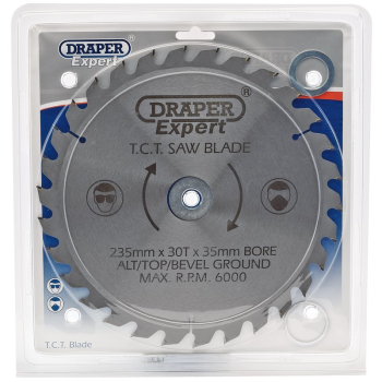 Draper CSB235P Expert TCT Saw Blade, 235 x 35mm, 30T - Discontinued - Code: 09484 - Pack Qty 1
