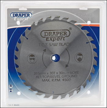 Draper CSB315P Expert TCT Saw Blade, 315 x 30mm, 30T - Code: 09493 - Pack Qty 1