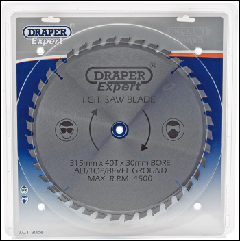 Draper CSB315P Expert TCT Saw Blade, 315 x 30mm, 40T - Discontinued - Code: 09494 - Pack Qty 1