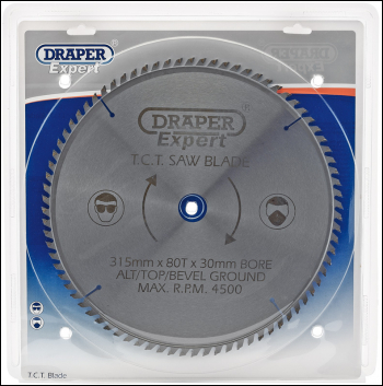 Draper CSB315P Expert TCT Saw Blade 315X30mmx80T - Code: 09495 - Pack Qty 1