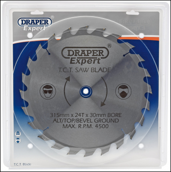 Draper CSB315P Expert TCT Saw Blade, 315 x 30mm, 24T - Code: 09496 - Pack Qty 1