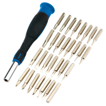 Draper PSS31 Soft Grip Precision Screwdriver & Bit Set (31 Piece) - Code: 09550 - Pack Qty 12