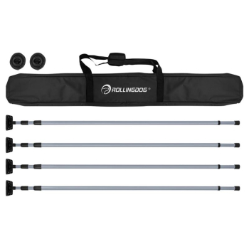 Draper 40085 ROLLINGDOG Dust Barrier Poles, 1.4-3.3m (7 Piece) - Code: 09666 - Pack Qty 1