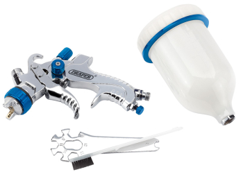 Draper GSG5-600 Gravity Feed HVLP Air Spray Gun, 600ml - Code: 09706 - Pack Qty 1