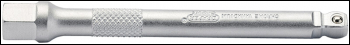 Draper B-EXTBS Draper Expert Satin Chrome Plated Extension Bar, 1/4 inch  Sq. Dr., 100mm - Code: 09918 - Pack Qty 1