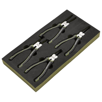 Draper PL-EX/CP-EVA Draper Expert Circlip Pliers Set in EVA Foam Tray, 180mm (4 Piece) - Code: 09930 - Pack Qty 1