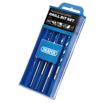 Draper DBTGS1 TCT Tile and Glass Drill Bit Set (6 Piece) - Code: 10072 - Pack Qty 1