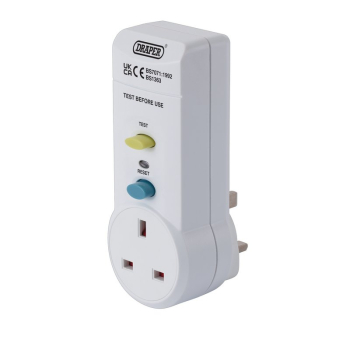 Draper RCD3/B RCD Adaptor, 220-250v/50Hz, 13 AMP - Code: 10205 - Pack Qty 1