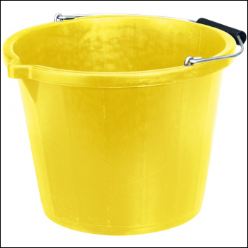 Draper BKT/Y Bucket, 14.8L, Yellow - Code: 10636 - Pack Qty 1
