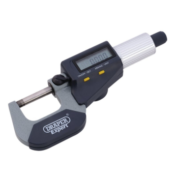 Draper DEM1 Draper Expert Digital External Micrometer, 0-25mm - Code: 10958 - Pack Qty 1