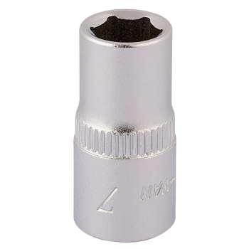 Draper 1455-M 7 Elora Hexagon Socket, 1/4 inch  Sq. Dr., 7mm - Code: 11096 - Pack Qty 1