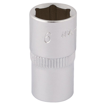 Draper 1455-M 9 Elora Hexagon Socket, 1/4 inch  Sq. Dr., 9mm - Code: 11098 - Pack Qty 1