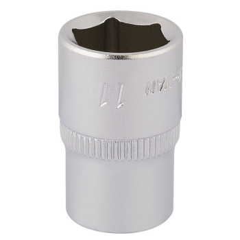 Draper 1455-M 11 Elora Hexagon Socket, 1/4 inch  Sq. Dr., 11mm - Code: 11100 - Pack Qty 1