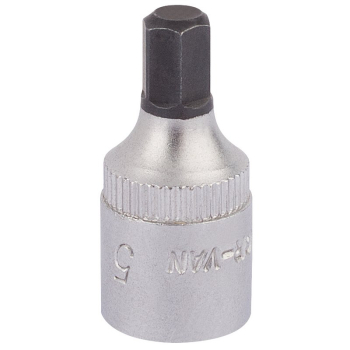 Draper 1455-IN 5 Elora Hexagon Screwdriver Socket, 1/4 inch  Sq. Dr., 5mm - Code: 11126 - Pack Qty 1