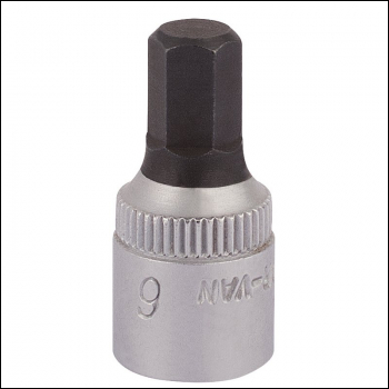 Draper 1455-IN 6 Elora Hexagon Screwdriver Socket, 1/4 inch  Sq. Dr., 6mm - Code: 11127 - Pack Qty 1