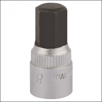 Draper 1455-IN 8 Elora Hexagon Screwdriver Socket, 1/4 inch  Sq. Dr., 8mm - Code: 11128 - Pack Qty 1