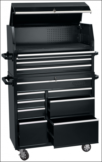 DRAPER Combined Roller Cabinet and Tool Chest, 12 Drawer, 42 inch  - Pack Qty 1 - Code: 11506