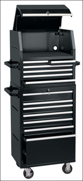 DRAPER Combined Cabinet and Tool Chest, 13 Drawer, 26 inch  - Pack Qty 1 - Code: 11523