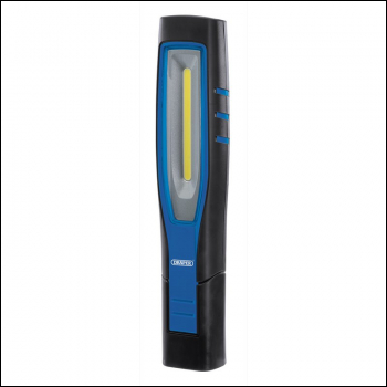 Draper RIL/COBV3/B COB/SMD LED Rechargeable Inspection Lamp, 7W, 700 Lumens, Blue, 1 x USB Cable, 1 x USB Charger - Code: 11758 - Pack Qty 1