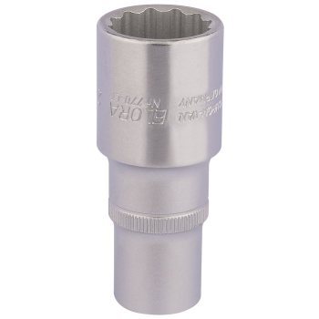 Draper 770-LT 24 Elora Deep Bi-Hexagon Socket, 1/2 inch  Sq. Dr., 24mm - Code: 11937 - Pack Qty 1