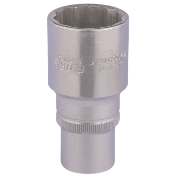 Draper 770-LT 30 Elora Deep Bi-Hexagon Socket, 1/2 inch  Sq. Dr., 30mm - Code: 11939 - Pack Qty 1