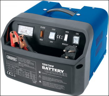 DRAPER 12/24V Battery Charger, 15A - Pack Qty 1 - Code: 11961